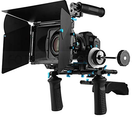 Matte Box FOTGA 3000 M3 Professional Swing Away für Kamera mit Follow Sunshade, Kompatibel mit A7 BMPC FS100 A6300 A7II, für Fotografie-Enthusiasten