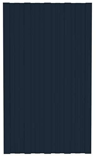 Panneaux de Toiture, Plaque de Toit Tôle de Bardage Panneaux Ondulée Panneaux de toiture 36 pcs Acier galvanisé Anthracite 80x45 cm