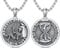 ROMANTICWORK Memento Mori Kette 925 Sterling Silber Amor Fati Unus Annus Memento Mori Halskette mit Totenkopf Sanduhr Anhänger Memento Mori Schmuck Geschenke für Herren Damen