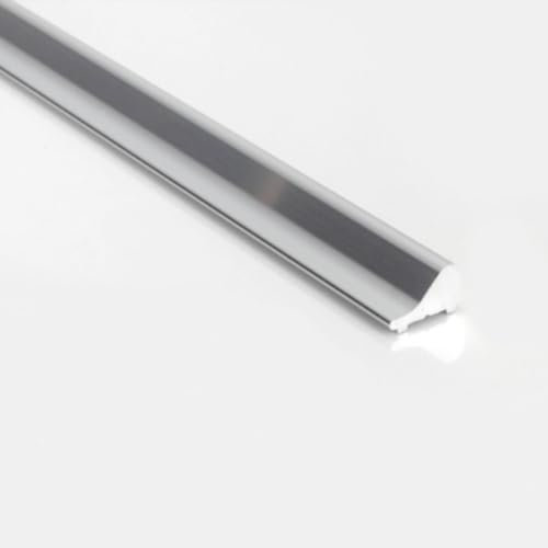 WITEN&NOCK 100 cm, profilo di protezione contro le oscillazioni in alluminio, per doccia, piatto doccia dritto, deflettore d'acqua cromato