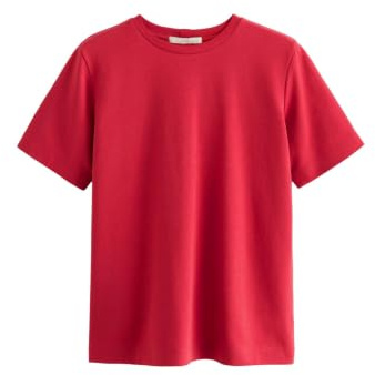 NEXT Damen Standard Schweres T-Shirt mit Rundhalsausschnitt