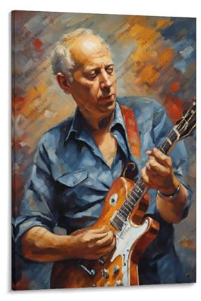 Leinwandposter, berühmter Gitarrist Mark_Knopfler (1), Wandkunst, Dekordruck, Bild Gemälde für Wohnzimmer, Schlafzimmer, Dekoration, 30 x 45 cm
