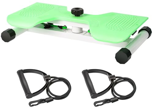 TREEFIA Taillen-Drehmaschine, Bauch-Twister-Board – 136 kg, geräuschloser Taillen-Twister für Frauen, Bauchfettabbau, Heim-Fitnessgeräte für Damen/Herren (grün)