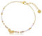 Made by Nami Perlenarmband Damen Lila aus Chirurgischem Edelstahl Herz Armband Damen 17 + 3 cm Wasserfest & Hypoallergen (Herz)