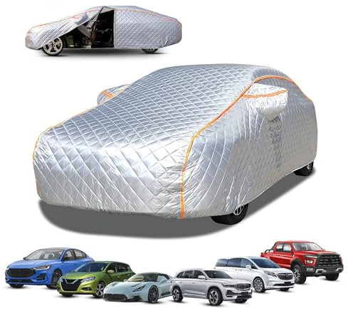 Autogarage Abdeckung Winter Für BMW 1er 2000-2024, Autoabdeckung Wasserdicht Winter Professionelle Auto-Abdeckhaube Vollschutz - Hagel-, Schnee- und Sonnenschutz