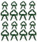 ibasenice 40 Pezzi Morsetto di Sostegno della pianta Clip Strumento di Giardinaggio Morsetto di Sostegno del Fiore plastica Green