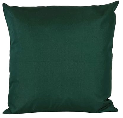 JACK 40x40cm Outdoor Lounge Kissen Dekokissen inkl. XXL-Füllung Wasserabweisend Sitzkissen Garten Stuhl Lotus Effekt, Farbe:Dunkelgrün