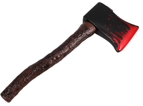 Halloween Axe Prop,Bloody Axe Costume Accessory,Realistic Plastic Hatchet for Scary Party Halloween Props
