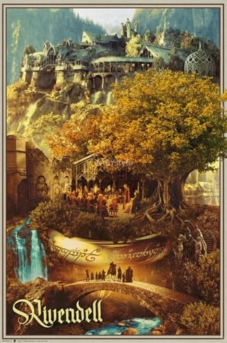 MB 177 - Lord of the Rings - Fondcombe - Rivendell - Poster 61x91,5 cm