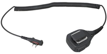 Zuoeay Talkies Handheld Speakers Microphone Two Way Radio Speakers Mic with 360 Degree Rotating Back Clip for IC-F1000 Waterproof Two Way Radio Mic