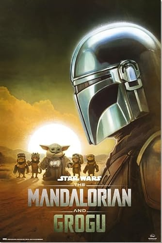 empireposter Mandalorian & Grogu - Din Djarin - Poster 61x91,5 cm