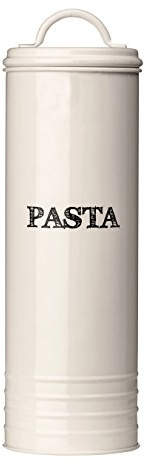 Premier Housewares 507629 Sketch Pasta Canister - Cream Beige H29 x W10 x D10cm