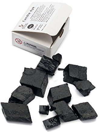 Candle Shop - Schwarze Farbfarbe für 20,4 kg Wachs – Kerzenfarbe Chips zur Herstellung von Kerzen – Kerzenwachsfarbe