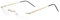 Edison & King Randlose Lesebrille Clarity – EIN Schmuckstück mit Premiumgläsern inkl, Blaufilter (Gold, +3,00 dpt)