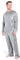 CityComfort Pigiama Uomo Invernale di Pile (2XL, Grigio Chiaro)