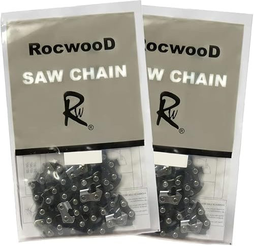 RocwooD Chainsaw Chain Compatible with Makita UC4041 16 3/8LP .050 1.3 56DL Pack of 2