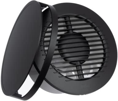 EUROPLAST Ø 125 mm - exhaust fan - bathroom fan - plastic - anthracite round front