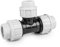 rg-vertrieb PE Rohr Verschraubung Fittings Klemmfitting T-Stück für Verlegerohr Rohrverbinder (40mm)