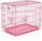 Cozy Pet Dog Cage 24 Pink ABS Tray Folding 61cm Puppy Crate Cat Carrier Dog Crate DCP24P