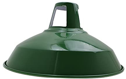 Abat-jour suspendu en métal Abat-jour rétro vintage abat-jour au plafond (Vert)