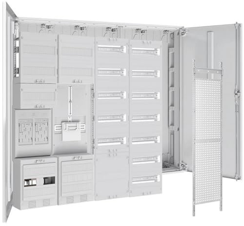 WITTKOWARE Komplett-Zählerschrank, 2x eHZ, 1x TSG 3-Punkt, Verteilerfeld/APZ, Verteilerfeld, Multimediafeld