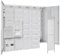 WITTKOWARE Komplett-Zählerschrank, 2x eHZ, 1x TSG 3-Punkt, Verteilerfeld/APZ, Verteilerfeld, Multimediafeld