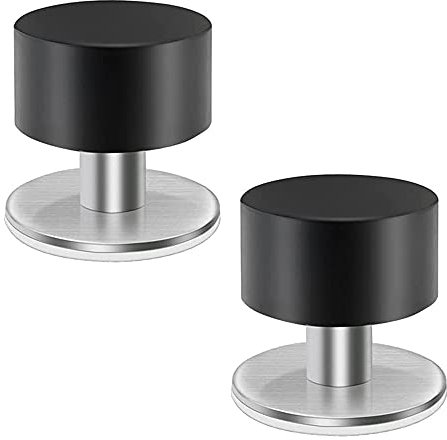 Selbstklebende Türstopper,2 Stück Edelstahl Türstopper ohne Bohren Türstopper für Boden oder Wand Doorstoppers Schutz der Türen
