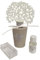 FRAGRANCE Profumatore diffusore Brill Albero della vita TORTORA con cuore argentato glitter h.17 SCATOLA REGALO