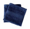Lyra Linens - Lot de 2 ou 4 gants de toilette carrés en flanelle 100 % coton égyptien 500 g/m² - 30 cm x 30 cm - Séchage rapide et absorbants - Bleu marine