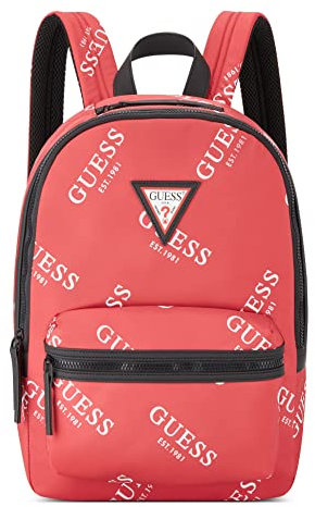 GUESS Unisex-Erwachsene Originals Logo Designer, Rucksack, Arbeitstasche, Tote, rot, Einheitsgröße
