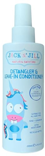Jack N and Jill Detangler and Leave-in Conditioner Rose and Geranium 200ml