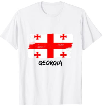 Georgische Flagge Georgien Team Fan Trikot T-Shirt