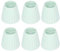 Alvinlite Lot de 6 Abat-Jours de Lampe, Abat-Jour de Lustre, Petits Abat-Jour de Cloche Modernes Qui se clipsent sur l'ampoule Verte pour Remplacement de Lampe de Chevet de Lustre Mural de Table
