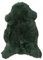 Tannery Sheepskin Grün gefärbtes echtes Schafsfell Lammfell Schafsfell Teppich Pelz weiche Wolle Decke, schaffell Hygge (ca. 90/50cm)