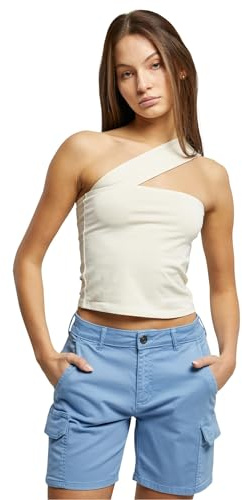 Urban Classics Damen Top Ladies One Strap Top whitesand M