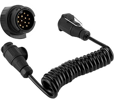 13Pin zu 13Pin Adapter Kabel Anhänger Stecker Verlängerung Feder Kabel für Auto Wohnwagen Rv Anhänger Adapter Kabel