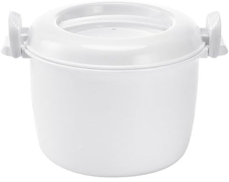 DOITOOL Microwave Rice Cooker - Mini Rice Cooker for Microwave Oven - Microwave Steamer Rice Cooker Small Rice Maker for Pasta, Chicken, Bacon, Vegetables