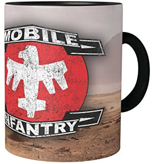 Urban Backwoods Mobile Infantry Logo Tasse Avec Slogan Tasse à Café