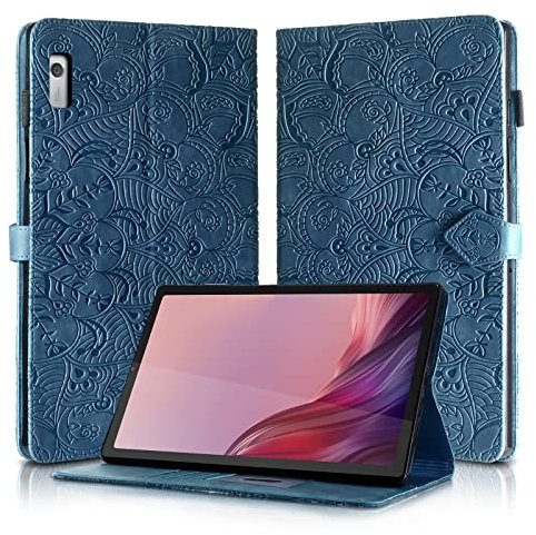 Rostsant Funda Lenovo Tab M9 9 2023 Carcasade Cuero PU Cartera Magnético con Portabolígrafos Funda Tableta per Lenovo Tab Lenovo Tab M9 9 TB-310FU 2023 Pulgada 2023 - Azul