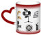 WOWBED Projektor Film Farbwechsel Tasse Keramik Hitzeempfindliche Farbwechsel Tassen Wärme Aktivierte Sublimation für Kaffeetasse
