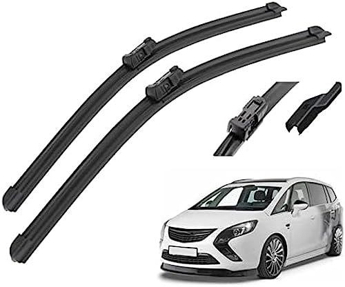 ZHUNDU Essuie-Glace pour Opel Zafira Tourer C 2012 2013 2014 2015 2016 2017 2018 2019 2020 Balais d'essuie-Glace Avant Brosses Accessoires De Coupe Essuie-Glaces