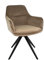 Kick Collection Drehstuhl Tom - Taupe - Modern und Hochwertig - Samtstoff und Metall - Erhältlich in vielen Farben