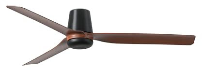 FARO BARCELONA 33831 - PUNT TUB M Ventilador negro/madera oscura DC