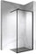 MOMENTS OF GLASS Duschabtrennung Walk In Gianna 70x200 cm Duschwand Dusche 8mm STARK aus DURCHSICHTIGEM NANO ESG Sicherheitsglas, Rahmen aus schwarzem Aluminium und Stabilisationsstange in Schwarz