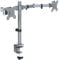VIVO Dual Monitor Desk Mount, Heavy Duty Fully Adjustable Steel Stand, Holds 2 Computer Screens up to 30 inches and Max 22lbs each, Gray Color, STAND-V002-GY