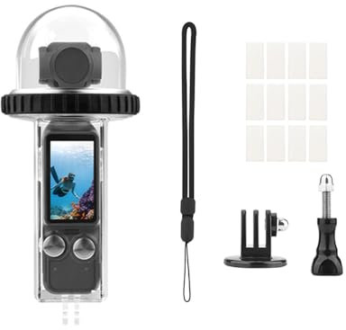 EUGOOCX Custodia impermeabile da 40 m per DJI Osmo Pocket 3, custodia protettiva subacquea per DJI Pocket 3 Accessori per fotocamera subacquea