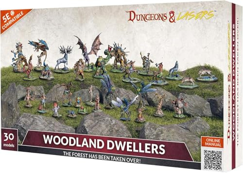 Dungeons & Lasers – Set mit Figuren Woodland Dwellers
