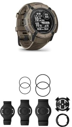 Garmin Instinct 2X Solar – GPS-Smartwatch mit unendlicher Akkulaufzeit im Smartwatch-Modus, über 40 Sport-Apps & QuickFit Bicycle Mount