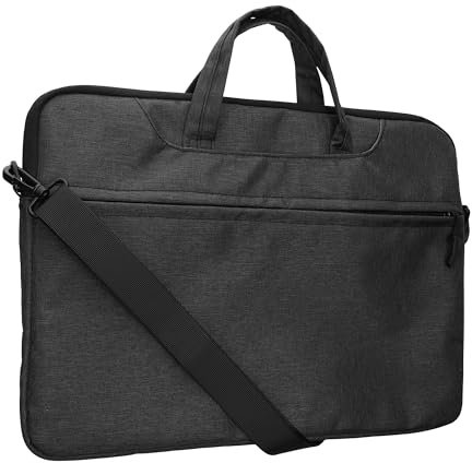 kwmobile Laptoptasche kompatibel mit Lenovo 15.6 Notebook Laptop Chromebook MacBook 15.6 inch Tasche - Schlanke Hülle für Laptop - Case in Dunkelgrau