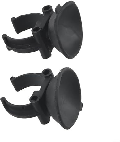 2 ventosas para calentador de acuario con clips de fijación de 3 cm, soporte de ventosa para tubo de tanque de peces para barra de calefacción de acuario grande y luz sumergible